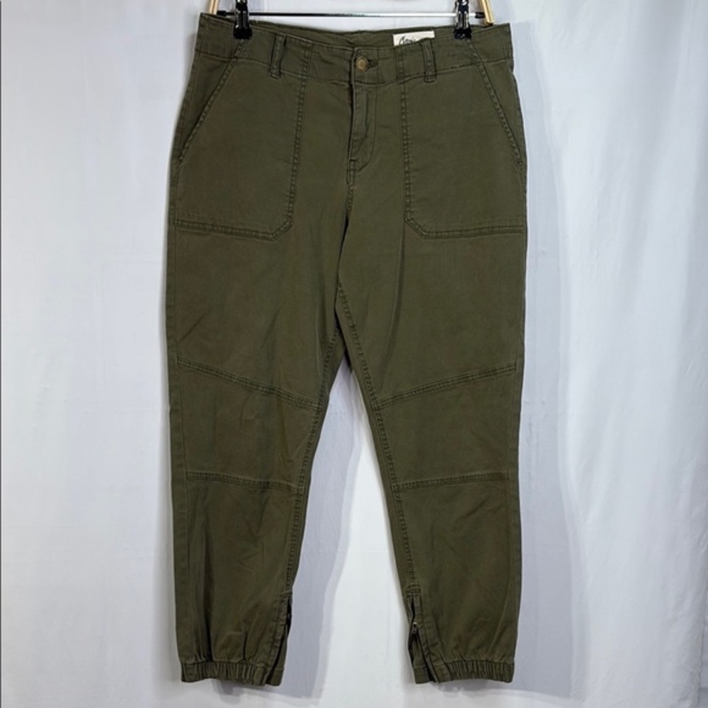 🎹 Cosmic Blue Love Green Tapered Track Pants with Elastic Cuffs fatigue style: